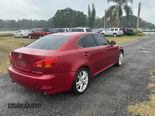 2006 Lexus IS 250 with VIN JTHCK262762007289, listed as a Copart auction lot 82010954 with 106,668 mi miles and Clean Title. Bid and sale history available at DreamBid. Image 4.
