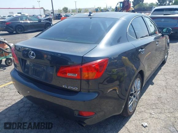 2007 Lexus IS 250 with VIN JTHBK262772051192, listed as a IAAI auction lot 42593448 with 165,913 mi miles and . Bid and sale history available at DreamBid. Image 4.