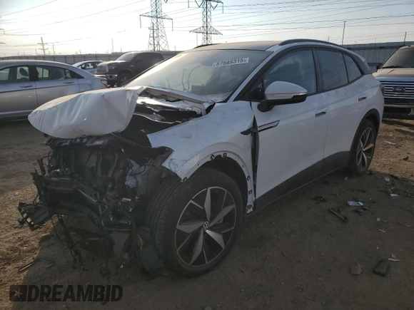 2023 Volkswagen ID.4 Pro z VIN 1V2VMPE85PC022892, wystawiony jako Copart lot #87549315 z przebiegiem Nie podano mil oraz Szkoda całkowita • Salvage title. Historia ofert i sprzedaży dostępna na DreamBid. Obrazek 1.