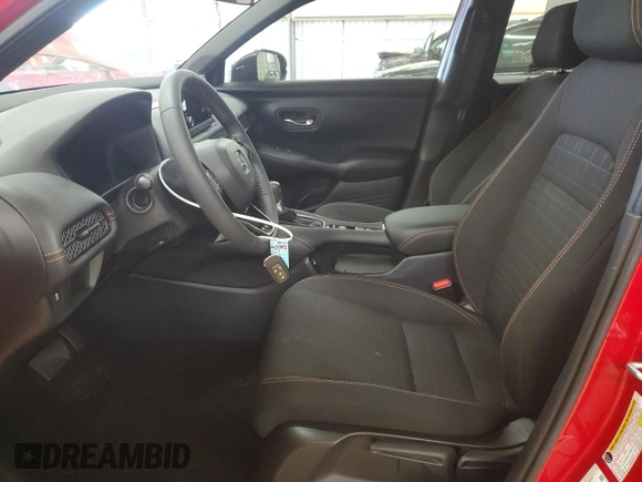 2023 Honda HR-V Sport with VIN 3CZRZ1H58PM731036, listed as a Copart auction lot 48746845 with 24,125 mi miles and Salvage Title. Bid and sale history available at carsss.com. Image 7.