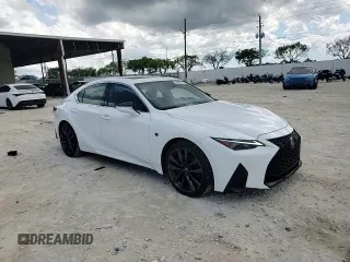 2024 Lexus IS 350 F Sport with VIN JTHBZ1B29R5077757, listed as a Copart auction lot 56960195 with 13,003 mi miles and Salvage title. Bid and sale history available at DreamBid. Image 13.