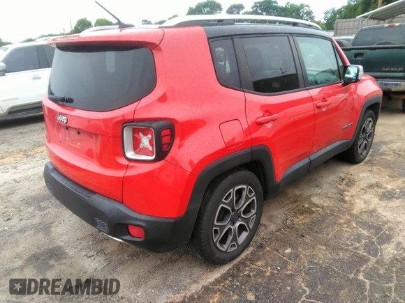 2016 Jeep Renegade Limited with VIN ZACCJADT5GPC66364, listed as a IAAI auction lot 42199720 with 115,876 mi miles and . Bid and sale history available at DreamBid. Image 4.