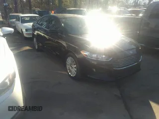 2015 Ford Fusion S Hybrid with VIN 3FA6P0UU9FR246868, listed as a IAAI auction lot 41307984 with 153,466 mi miles. Bid and sale history available at carsss.com. Image 1.
