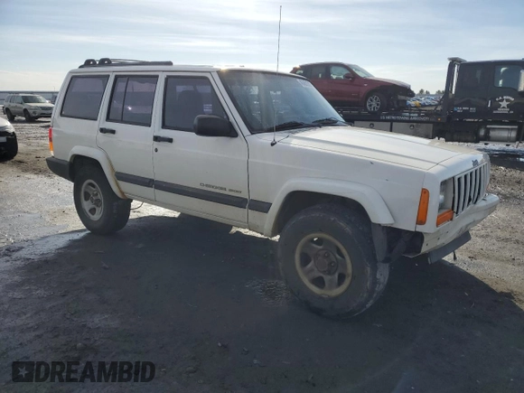 2001 Jeep Cherokee Sport with VIN 1J4FT48S01L622526, listed as a Copart auction lot 45659225 with 171,488 mi miles and Salvage Title. Bid and sale history available at carsss.com. Image 4.