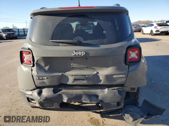 2020 Jeep Renegade Latitude with VIN ZACNJBBB3LPL26951, listed as a Copart auction lot 88092055 with 52,096 mi miles and Salvage Title. Bid and sale history available at carsss.com. Image 6.