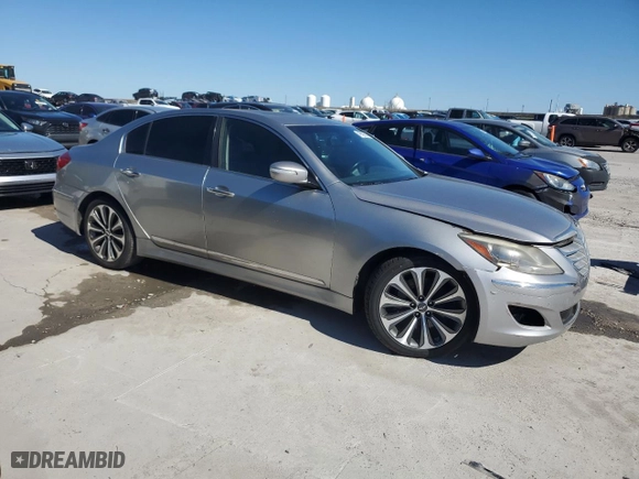 2013 Hyundai Genesis 5.0L R-Spec with VIN KMHGC4DHXDU241894, listed as a Copart auction lot 49407515 with 58,172 mi miles and Salvage Title. Bid and sale history available at carsss.com. Image 4.