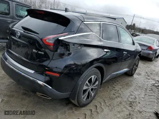 2020 Nissan Murano SV with VIN 5N1AZ2BS0LN170270, listed as a Copart auction lot 47086235 with 25,597 mi miles and Salvage Title. Bid and sale history available at carsss.com. Image 3.