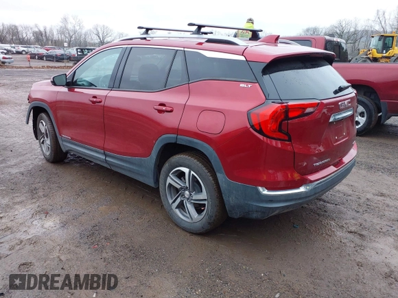 2019 GMC Terrain SLT with VIN 3GKALVEV9KL327469, listed as a IAAI auction lot 41995450 with 35,486 mi miles. Bid and sale history available at carsss.com. Image 3.