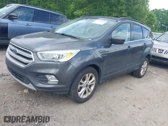 2017 Ford Escape SE with VIN 1FMCU0GD6HUA45583, listed as a IAAI auction lot 42070398 with 222,735 mi miles. Bid and sale history available at carsss.com. Image 2.