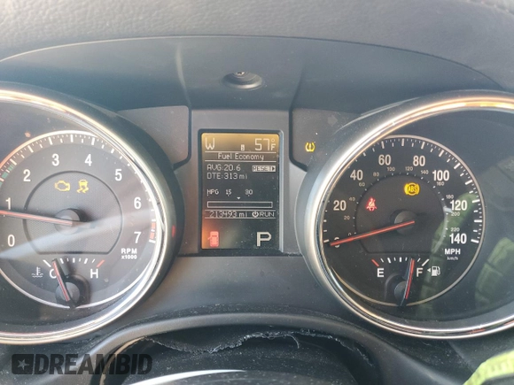 2013 Jeep Grand Cherokee Overland with VIN 1C4RJECG4DC644809, listed as a Copart auction lot 42265005 with 213,493 mi miles and Salvage Title. Bid and sale history available at carsss.com. Image 9.
