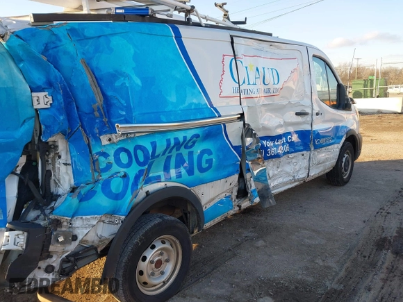 2020 Ford Transit Cargo with VIN 1FTBR1Y88LKA06393, listed as a IAAI auction lot 41283124 with 229,589 mi miles and . Bid and sale history available at DreamBid. Image 17.