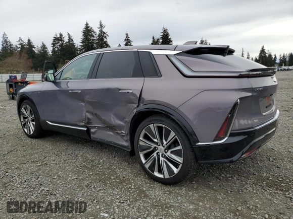 2024 Cadillac LYRIQ Luxury z VIN 1GYKPSRL1RZ138162, wystawiony jako Copart lot #51017895 z przebiegiem 905 mil mil oraz Szkody całkowita. Historia ofert i sprzedaży dostępna na DreamBid. Obrazek 2.