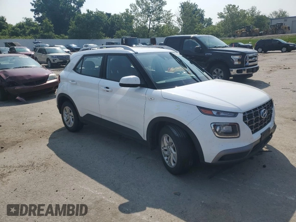 2020 Hyundai Venue SEL with VIN KMHRC8A39LU020858, listed as a Copart auction lot 60042955 with 124,469 mi miles and Salvage title. Bid and sale history available at DreamBid. Image 4.