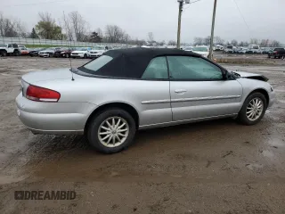2001 Chrysler Sebring LXi z VIN 1C3EL55UX1N556511, wystawiony jako Copart lot #81047244 z przebiegiem 83 830 mil mil oraz Czysty tytuł • Clean title. Historia ofert i sprzedaży dostępna na DreamBid. Obrazek 3.