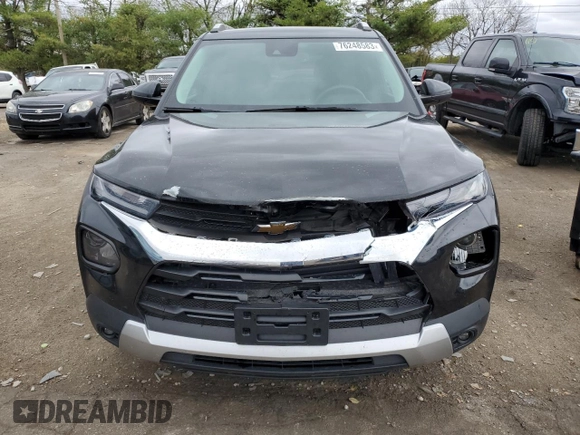 2021 Chevrolet TrailBlazer LT with VIN KL79MRSL4MB162289, listed as a Copart auction lot 76248583 with 47,377 mi miles and Salvage Title. Bid and sale history available at DreamBid. Image 5.