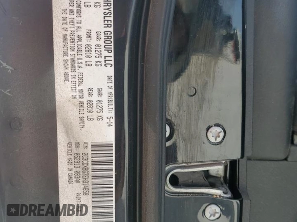 2014 Dodge Charger SE with VIN 2C3CDXBG7EH314658, listed as a Copart auction lot 48160235 with 161,599 mi miles and Salvage Title. Bid and sale history available at carsss.com. Image 13.