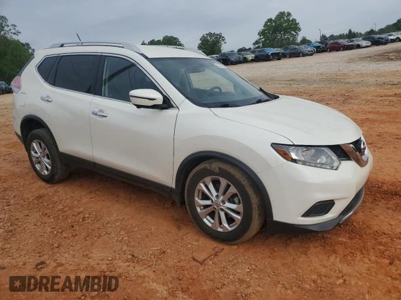 2016 Nissan Rogue SV with VIN JN8AT2MT5GW020414, listed as a Copart auction lot 52334525 with 91,969 mi miles and Salvage Title. Bid and sale history available at carsss.com. Image 4.