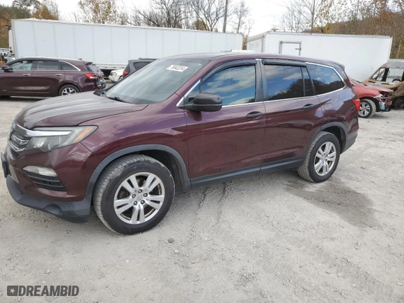 2016 Honda Pilot LX with VIN 5FNYF6H14GB099578, listed as a Copart auction lot 76843314 with 188,161 mi miles and Clean Title. Bid and sale history available at carsss.com. Image 1.