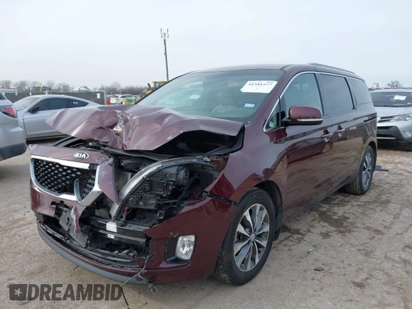 2017 Kia Sedona EX with VIN KNDMC5C11H6278098, listed as a IAAI auction lot 41581577 with 98,748 mi miles. Bid and sale history available at carsss.com. Image 17.