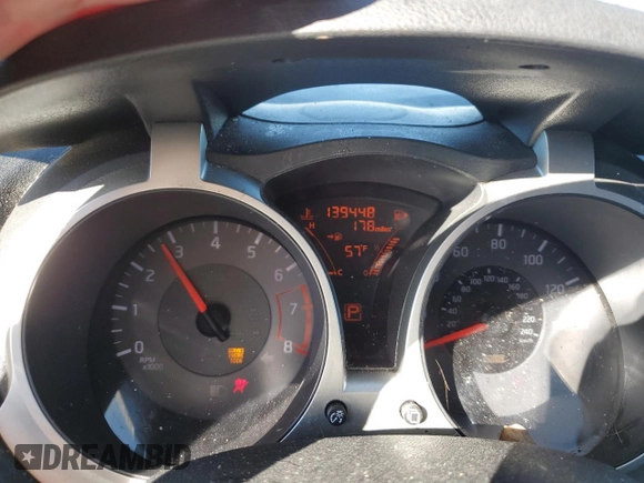 2013 Nissan Juke Nismo with VIN JN8AF5MV2DT219962, listed as a Copart auction lot 81931834 with 139,448 mi miles and Salvage Title. Bid and sale history available at DreamBid. Image 9.