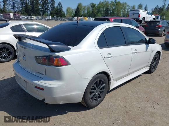 2017 Mitsubishi Lancer ES with VIN JA32U2FU5HU015258, listed as a IAAI auction lot 42121579 with 175,762 mi miles. Bid and sale history available at carsss.com. Image 4.
