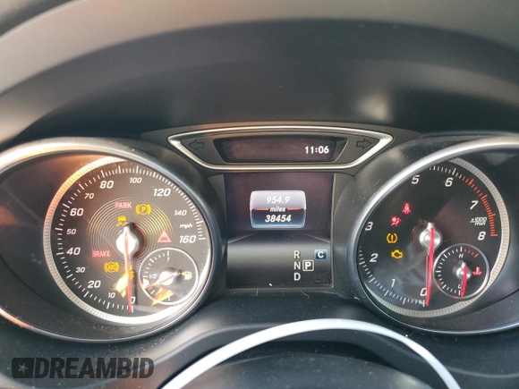 2017 Mercedes-Benz CLA with VIN WDDSJ4GB2HN406323, listed as a Copart auction lot 70743542 with 38,454 mi miles. Bid and sale history available at carsss.com. Image 9.