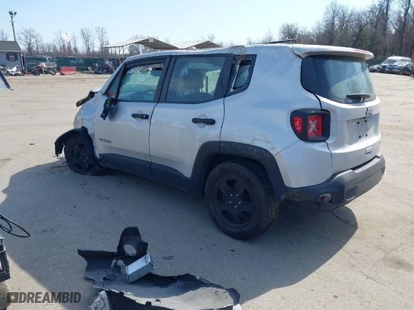 2021 Jeep Renegade Sport with VIN ZACNJCAB0MPM32217, listed as a IAAI auction lot 41776088 with NaN miles. Bid and sale history available at carsss.com. Image 3.