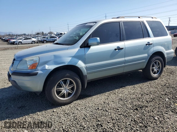 2003 Honda Pilot EX with VIN 2HKYF18403H561000, listed as a Copart auction lot 46505175 with 219,039 mi miles and Salvage Title. Bid and sale history available at DreamBid. Image 1.