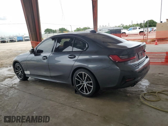 2021 BMW 3 Series 330i with VIN 3MW5R1J08M8C07583, listed as a Copart auction lot 62902105 with 52,524 mi miles and Salvage title. Bid and sale history available at DreamBid. Image 2.