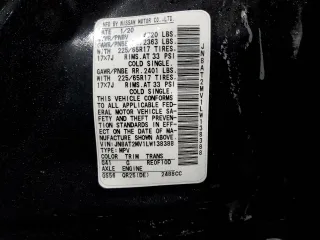 2020 Nissan Rogue SV with VIN JN8AT2MV1LW138388, listed as a Copart auction lot 70053564 with 81,529 mi miles and Salvage Title. Bid and sale history available at carsss.com. Image 13.