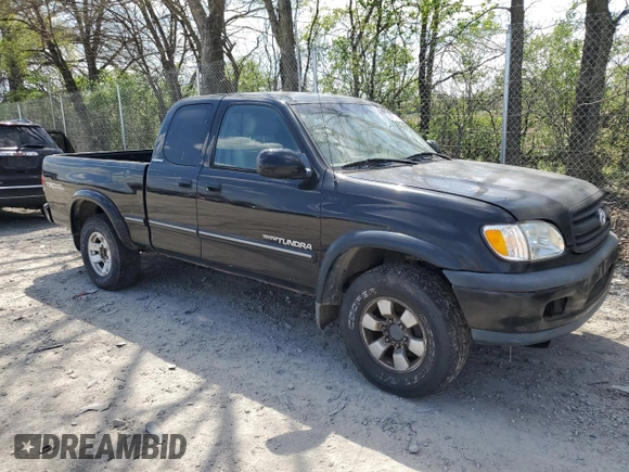 2000 Toyota Tundra Limited with VIN 5TBBT4818YS094411, listed as a Copart auction lot 54187785 with 287,047 mi miles and Clean Title. Bid and sale history available at DreamBid. Image 4.