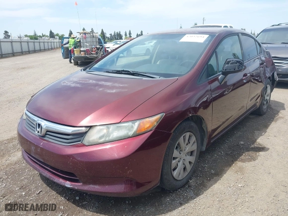 2012 Honda Civic Sdn LX with VIN 19XFB2F55CE366082, listed as a IAAI auction lot 42032694 with 174,511 mi miles. Bid and sale history available at carsss.com. Image 20.