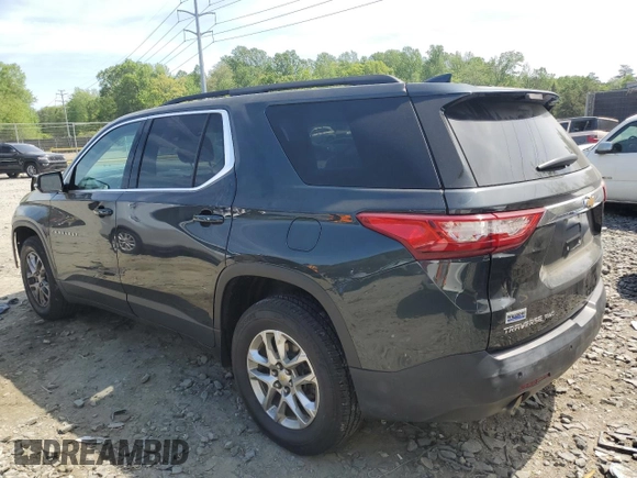 2020 Chevrolet Traverse LT Cloth z VIN 1GNEVGKW0LJ100638, wystawiony jako Copart lot #54845145 z przebiegiem 122 664 mil mil oraz Szkoda całkowita • Salvage title. Historia ofert i sprzedaży dostępna na DreamBid. Obrazek 2.
