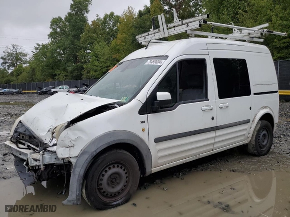 2013 Ford Transit Connect Wagon XLT with VIN NM0KS9BN2DT134168, listed as a Copart auction lot 73489804 with 124,744 mi miles and Salvage Title. Bid and sale history available at carsss.com. Image 1.