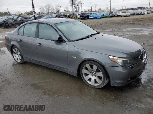 2005 BMW 5 Series 530i z VIN WBANA73555CR58878, wystawiony jako Copart lot #51302875 z przebiegiem 172 745 mil mil oraz Szkoda całkowita • Salvage title. Historia ofert i sprzedaży dostępna na DreamBid. Obrazek 4.