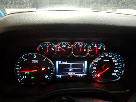 2018 Chevrolet Tahoe LT with VIN 1GNSKBKC7JR361008, listed as a Copart auction lot 55244355 with 76,850 mi miles and Salvage title. Bid and sale history available at DreamBid. Image 9.
