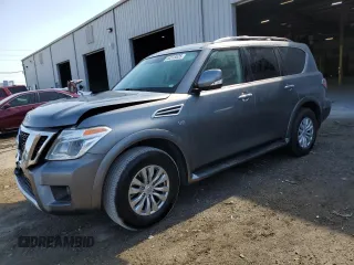 2018 Nissan Armada Platinum z VIN JN8AY2ND4J9058554, wystawiony jako Copart lot #44313525 z przebiegiem 103 148 mil mil oraz Szkoda całkowita • Salvage title. Historia ofert i sprzedaży dostępna na DreamBid. Obrazek 1.