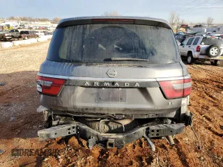 2021 Nissan Armada SL with VIN JN8AY2BA3M9372601, listed as a Copart auction lot 45874415 with 96,302 mi miles and Salvage Title. Bid and sale history available at carsss.com. Image 6.