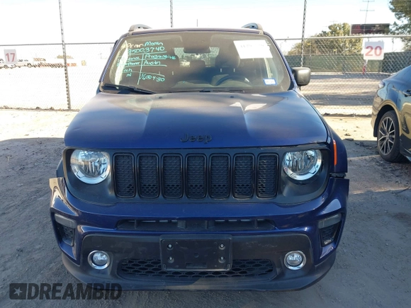 2020 Jeep Renegade Latitude z VIN ZACNJABBXLPL83917, wystawiony jako IAAI lot #41297530 z przebiegiem 41 264 mil mil oraz . Historia ofert i sprzedaży dostępna na DreamBid. Obrazek 13.