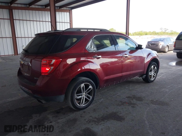 2017 Chevrolet Equinox Premier with VIN 2GNFLGE33H6237086, listed as a IAAI auction lot 41682712 with 106,809 mi miles. Bid and sale history available at carsss.com. Image 4.