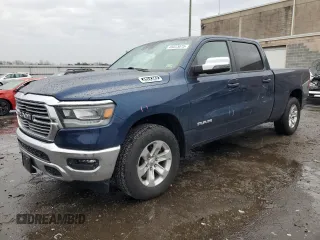 2023 Ram 1500 Laramie with VIN 1C6SRFRT7PN612151, listed as a Copart auction lot 49223075 with 10,004 mi miles and Salvage title. Bid and sale history available at DreamBid. Image 1.