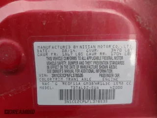 2015 Nissan Versa Note S with VIN 3N1CE2CP6FL378535, listed as a IAAI auction lot 41951753 with 138,586 mi miles. Bid and sale history available at carsss.com. Image 9.