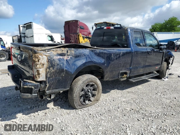 2024 Ford F-350 with VIN 1FT8X3BM9REC16963, listed as a Copart auction lot 57409615 with 21,712 mi miles and Salvage title. Bid and sale history available at DreamBid. Image 3.