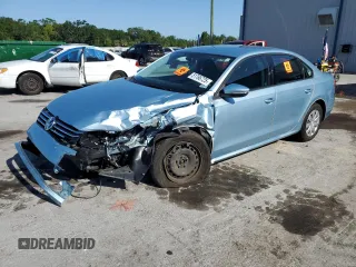 2012 Volkswagen Passat S с VIN 1VWAP7A39CC014996, выставлен на аукционе Copart как лот 51766725 с пробегом 63 045 миль миль и Списание • Salvage title. История ставок и продаж доступна на DreamBid. Изображение 1.