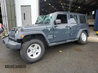 2017 Jeep Wrangler Unlimited Sport with VIN 1C4BJWDG6HL743322, listed as a Copart auction lot 61100045 with 135,959 mi miles and Salvage title. Bid and sale history available at DreamBid. Image 1.
