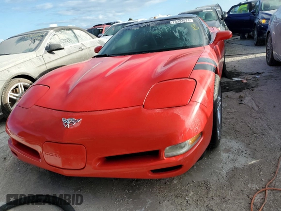 2003 Chevrolet Corvette with VIN 1G1YY22G535117221, listed as a Copart auction lot 76322674 with 0 mi miles and Non Repairable. Bid and sale history available at carsss.com. Image 5.