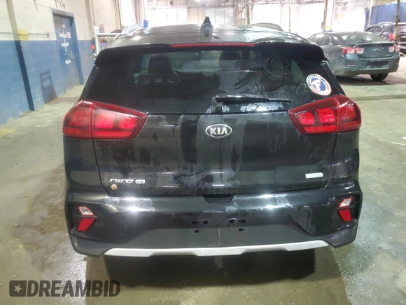 2021 Kia Niro LX with VIN KNDCB3LC1M5486275, listed as a Copart auction lot 84012494 with 25,425 mi miles and Salvage Title. Bid and sale history available at carsss.com. Image 6.
