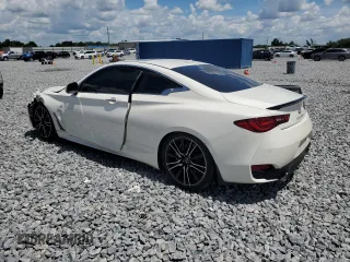 2018 Infiniti Q60 Sport with VIN JN1EV7EK9JM342022, listed as a Copart auction lot 60686985 with 77,498 mi miles and Salvage title. Bid and sale history available at DreamBid. Image 2.