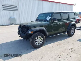 2023 Jeep Wrangler Willys with VIN 1C4HJXDG7PW646627, listed as a IAAI auction lot 42469601 with 50,178 mi miles and . Bid and sale history available at DreamBid. Image 18.