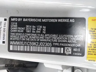 2019 MINI Hardtop 4 Door Cooper z VIN WMWXU1C59K2J02305, wystawiony jako IAAI lot #42205461 z przebiegiem 75 101 mil mil oraz . Historia ofert i sprzedaży dostępna na DreamBid. Obrazek 9.